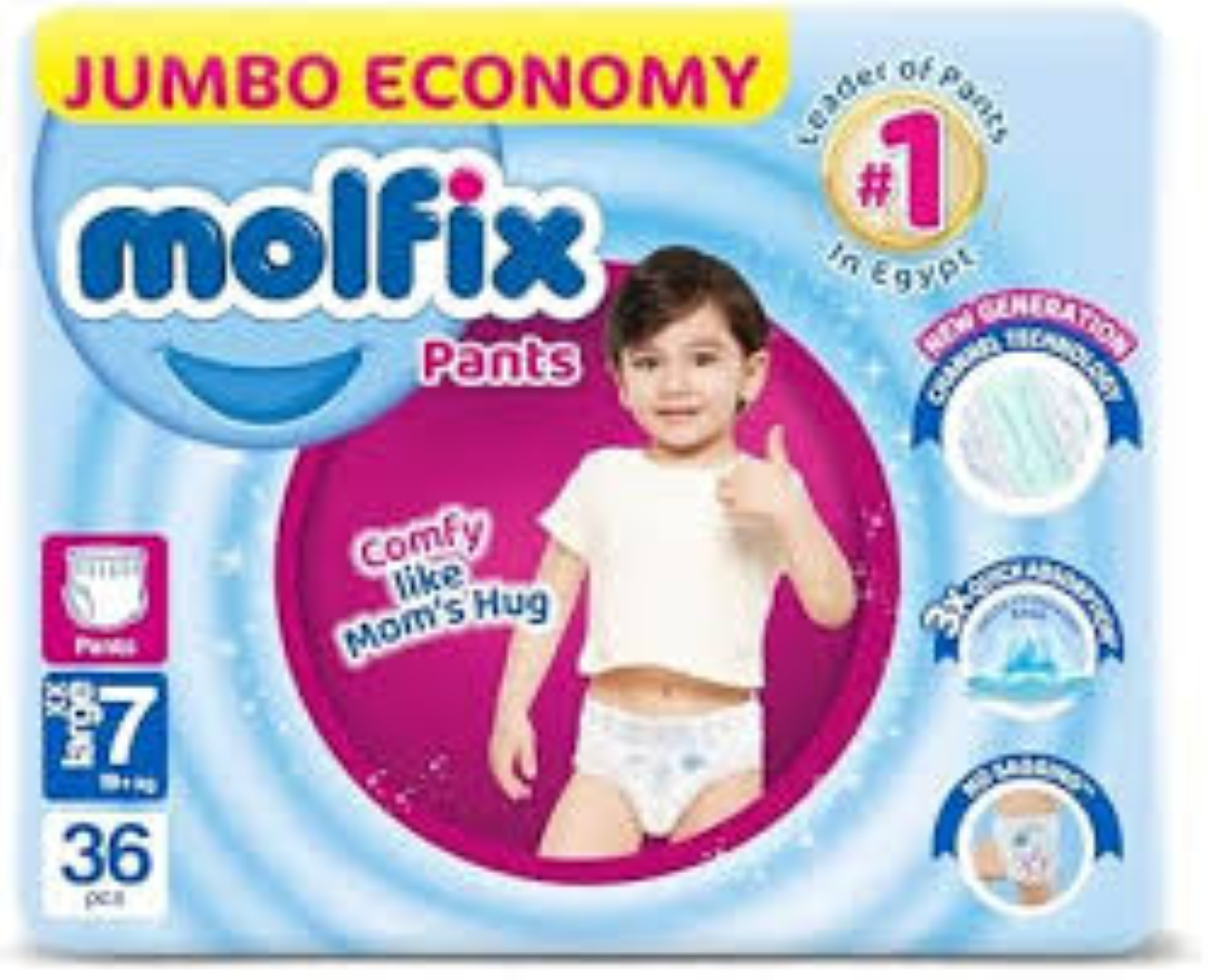 MOLFIX PANTS JUMBO XXXLARGE NO.7 36PCS